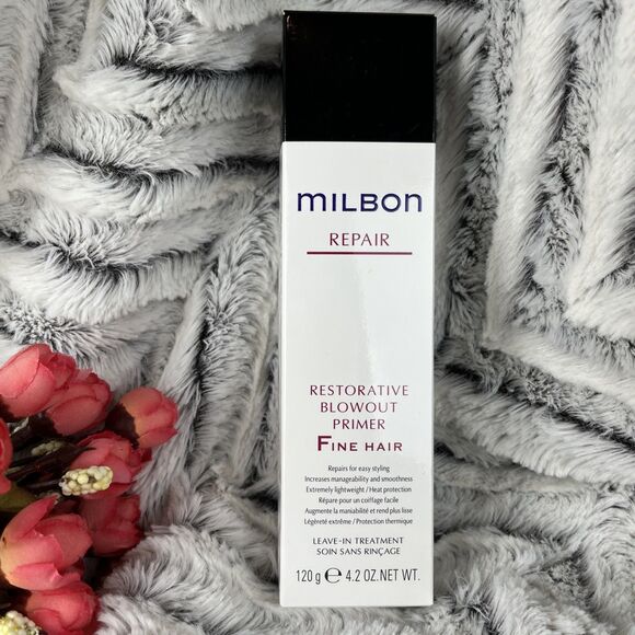 NIB Milbon Repair Restorative Blowout Primer For Fine Hair 4.2oz Made In Japan - Picture 1 of 4